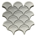 Grey colour Fan mosaic Fashion Style Fish Scale Mosaic Tile Pattern for Wall Decor